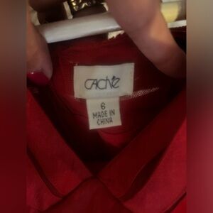 Size 6 red mid length dress